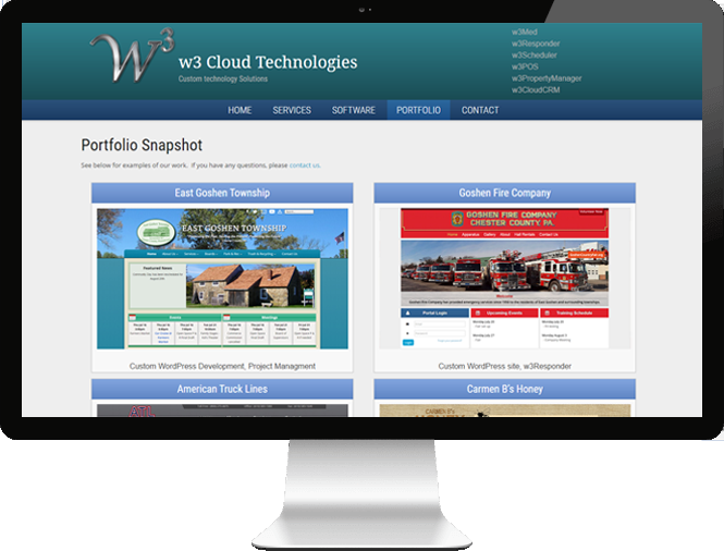 picture of a desktop displaying a website